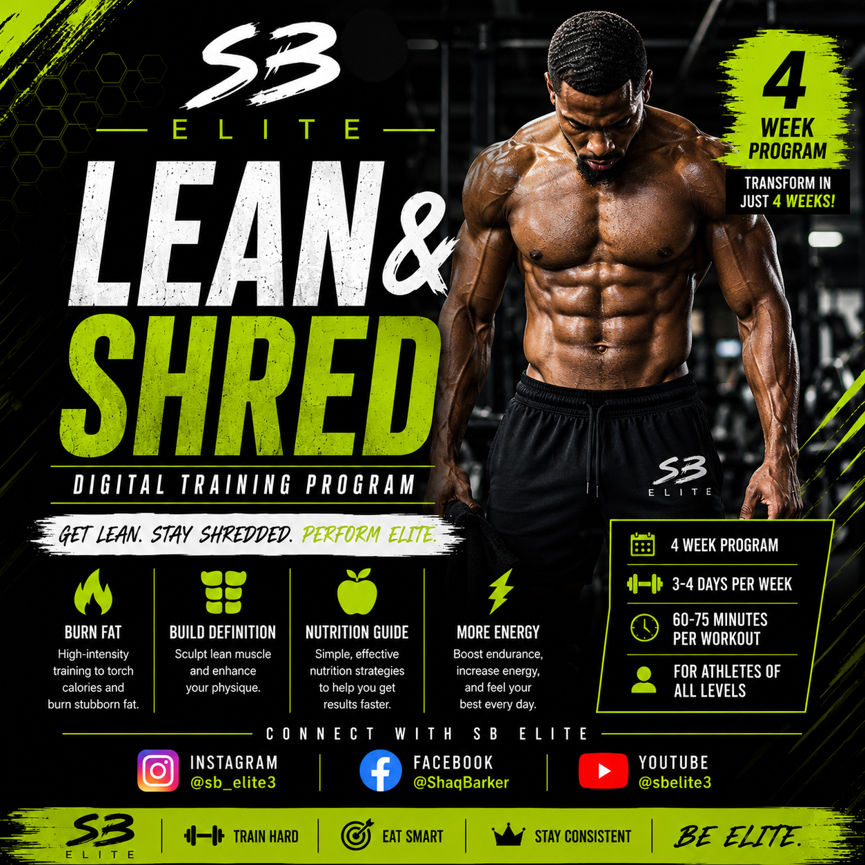 SB ELITE LEAN & SHRED PROGRAM